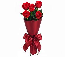 Букет 5 Красных роз Эдлесс Лав в Новобелокатай