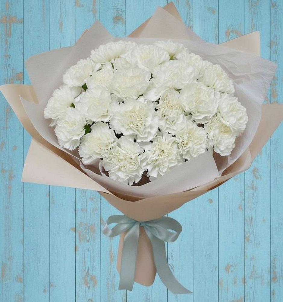 Букет цветов из: Гвоздики в Новобелокатай