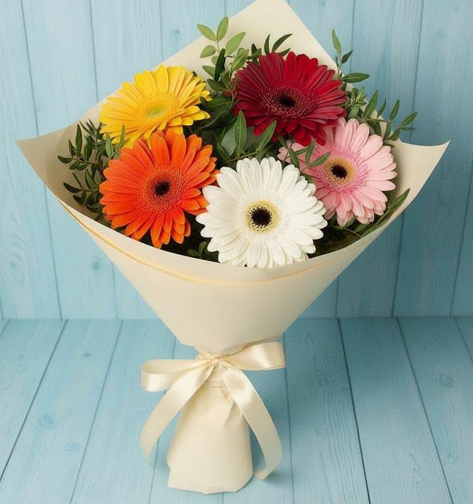 Букет цветов из: Герберы в Новобелокатай
