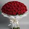 Букет 101 Красная роза Блэк Мэджик в Новобелокатай