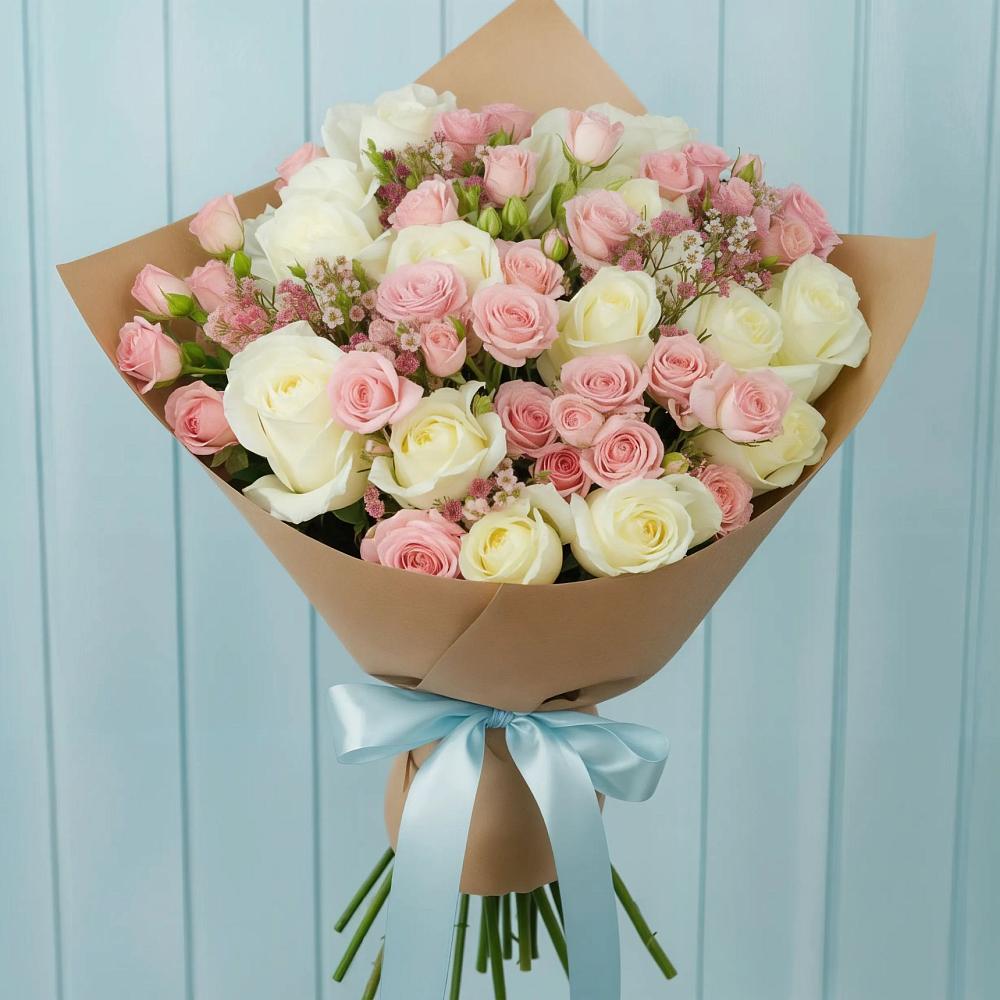 Букет цветов из: Розы в Новобелокатай