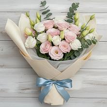 Букет цветов из:  Лизиантусы в Новобелокатай