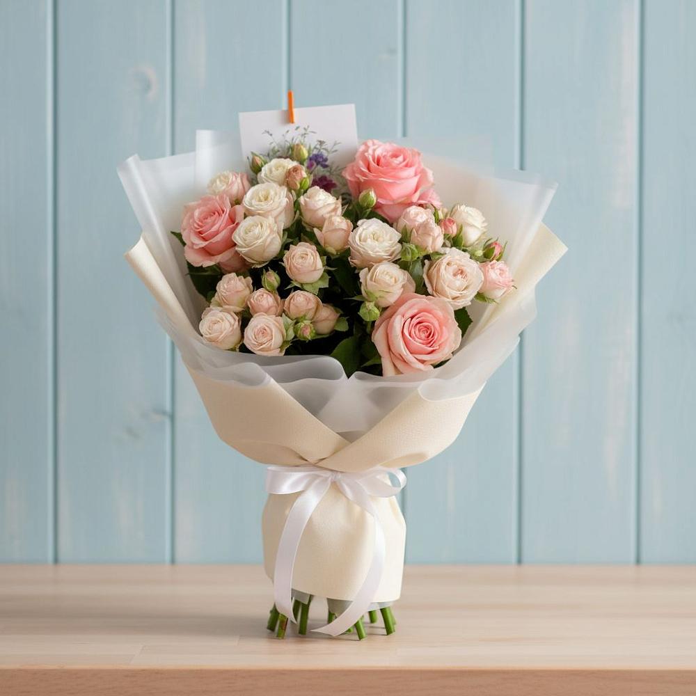 Букет цветов из: Розы в Новобелокатай