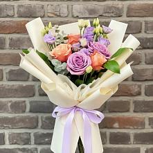 Букет цветов из:  Лизиантусы и Розы #REPLACE_PRED# Новобелокатай