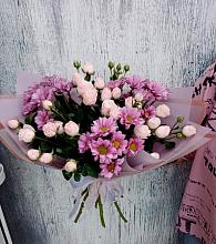 Букет цветов из:  Розы и Хризантемы #REPLACE_PRED# Новобелокатай