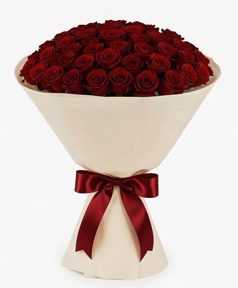 Букет 101 Бордовая роза Блэк Бакарра в Новобелокатай