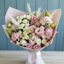 Букет цветов из:  Альстромерии и Розы в Новобелокатай